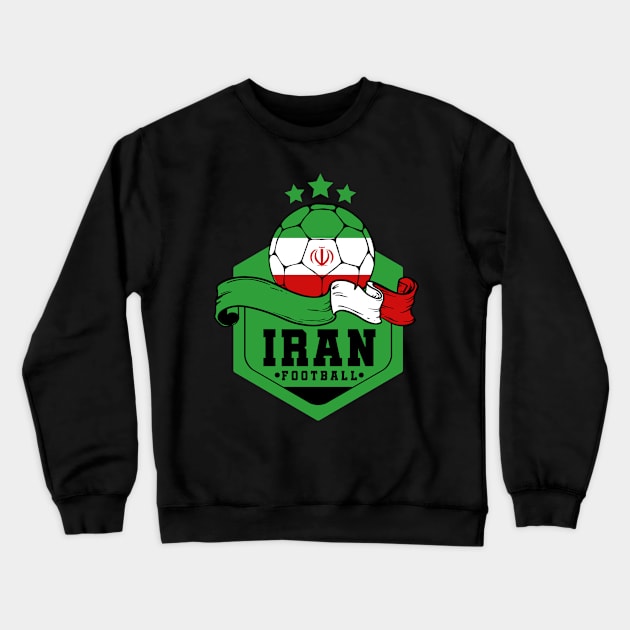 Iran Football Crewneck Sweatshirt by footballomatic